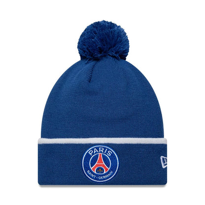 Pictured is this Core Paris Saint-Germain Cuff knit Beanie hat in blue. 1