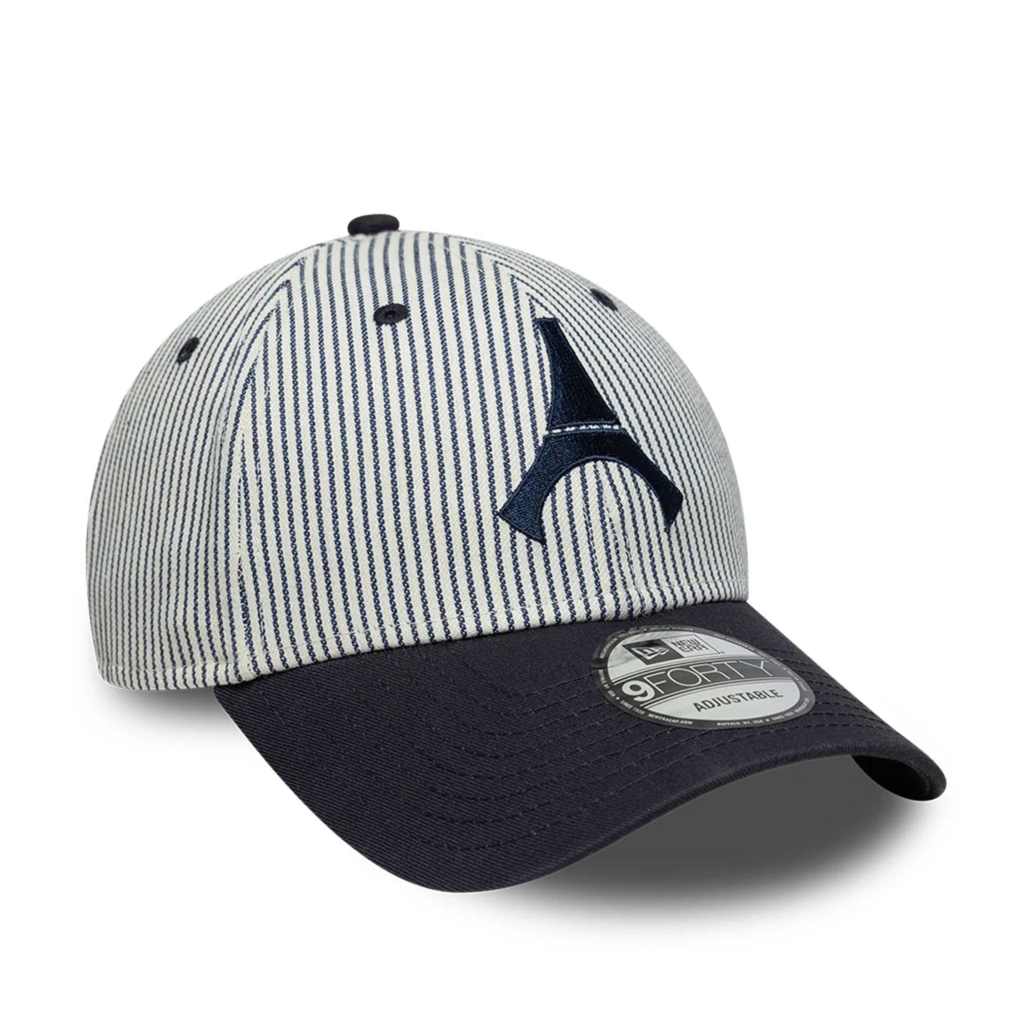 Pictured is this Pinstripe Paris Saint Germain 9FORTY cap in navy. 3
