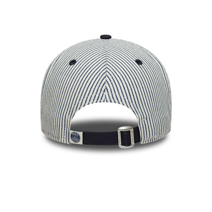 Pictured is this Pinstripe Paris Saint Germain 9FORTY cap in navy. 4