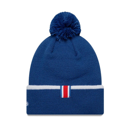 Pictured is this Youth Core Paris Saint Germain Cuff knit Beanie hat in blue. 2