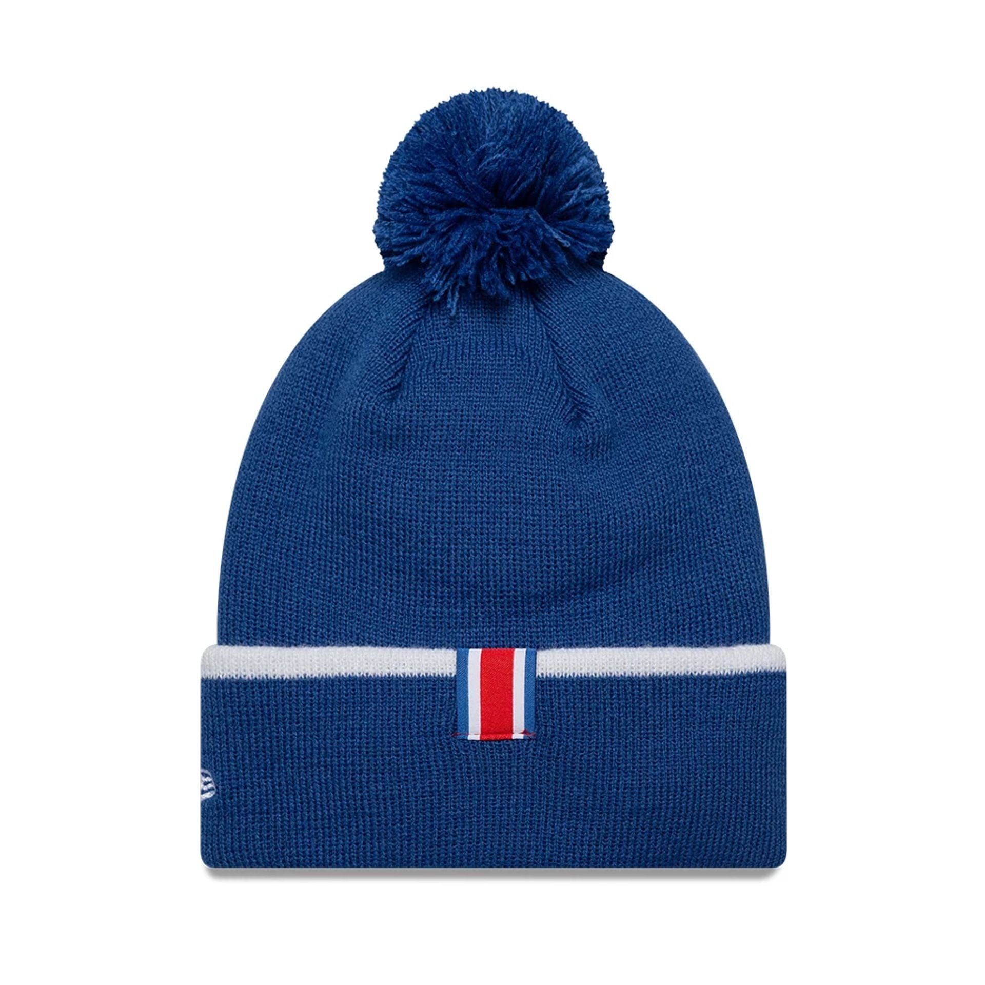 Pictured is this Youth Core Paris Saint Germain Cuff knit Beanie hat in blue. 2