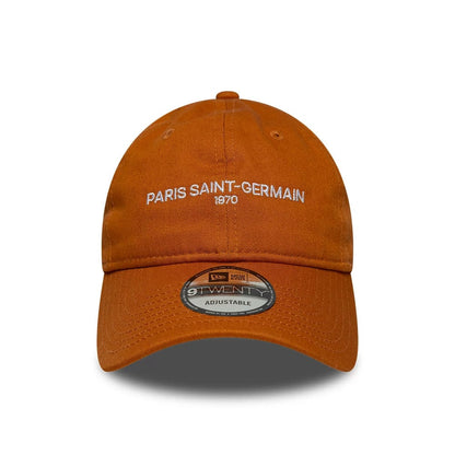 Pictured is this Paris Saint Germain 9TWENTY cap in brown. 2