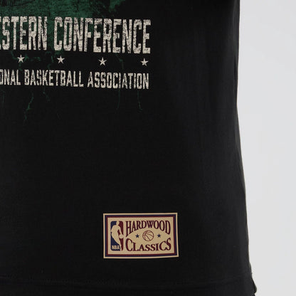 The model is wearing this NBA Hardwood Classic Seattle Supersonics T-Shirt in black. 5