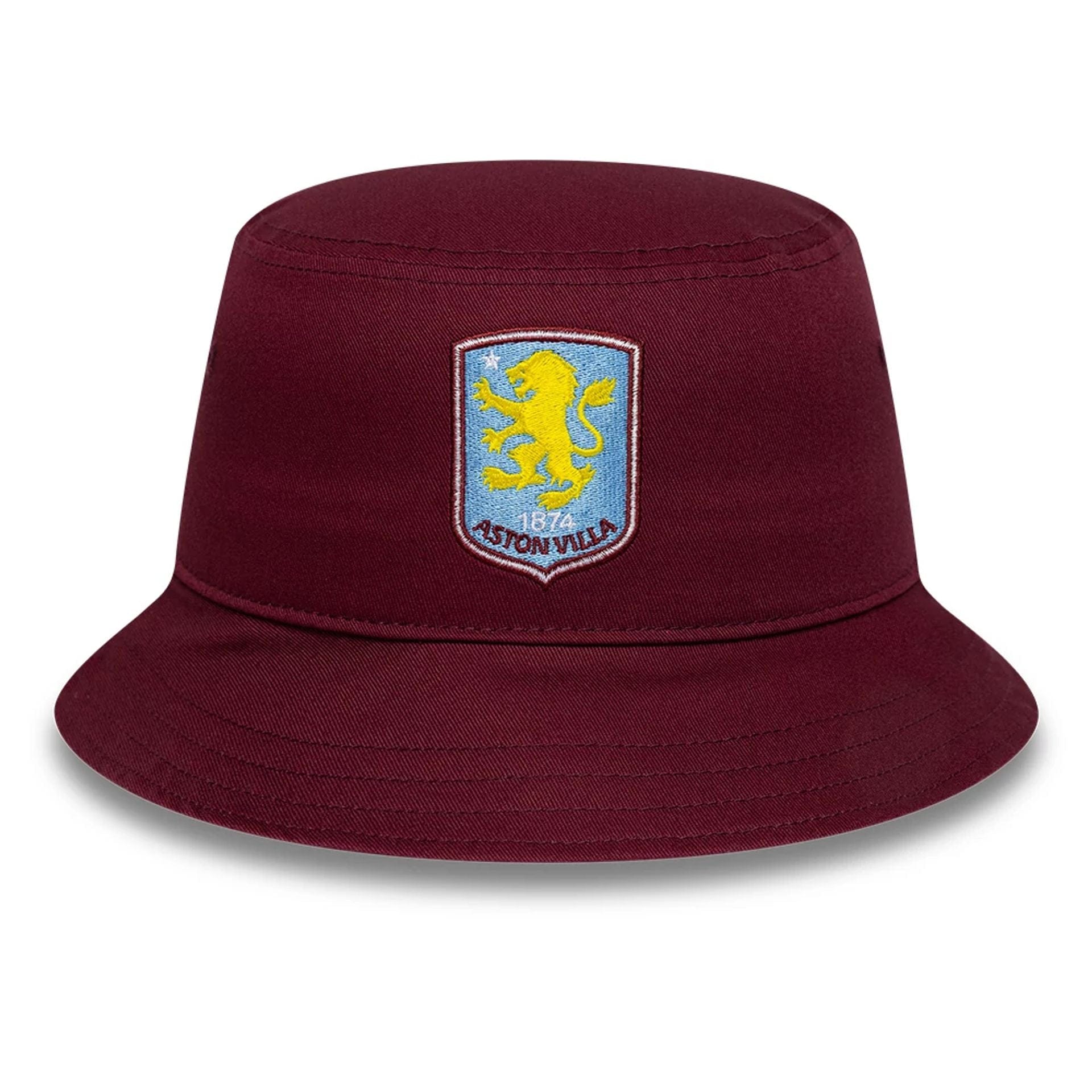 Pictured is this Core Aston Villa FC Bucket hat in dark red. 2