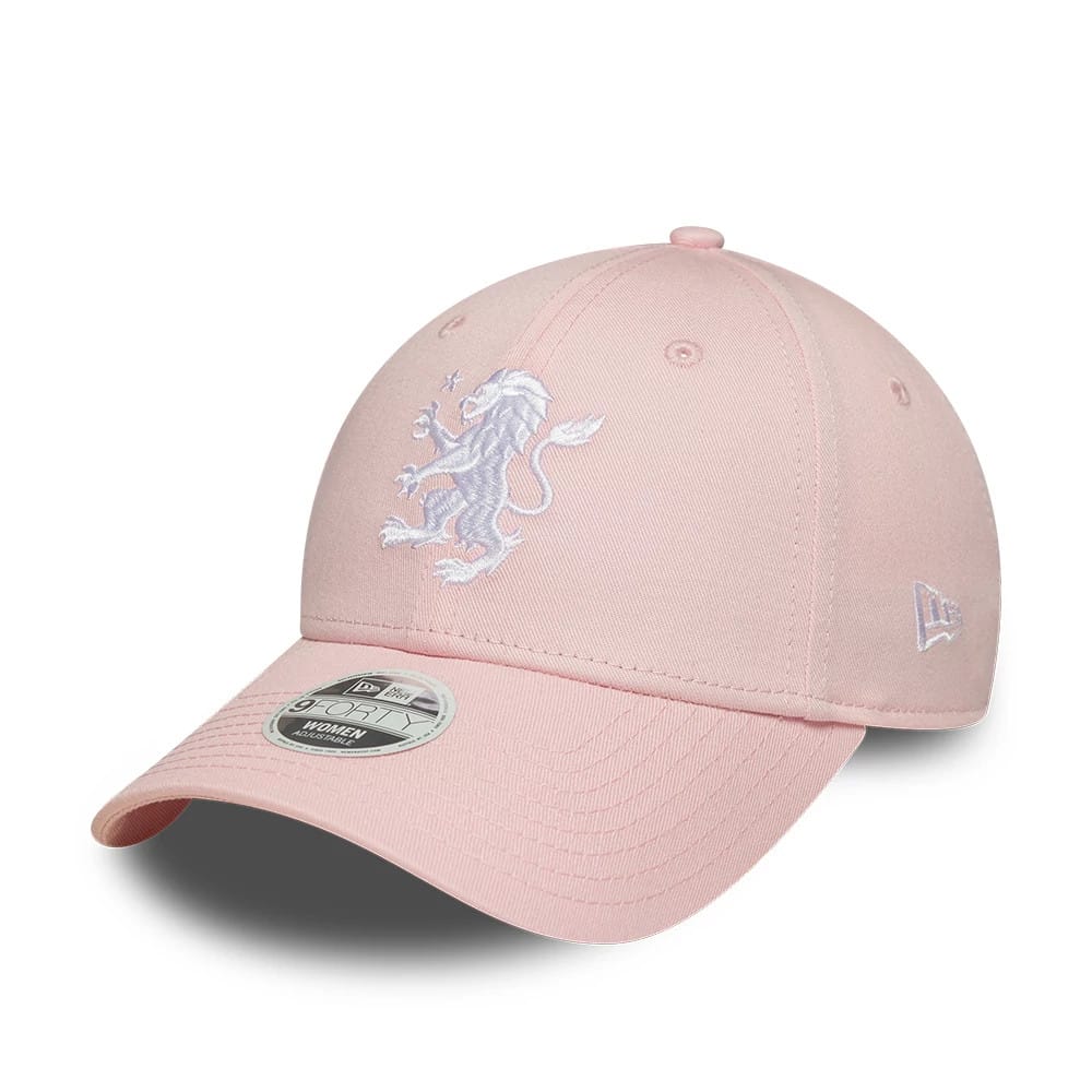 Pictured is this Womens Aston Villa FC 9FORTY cap in pastel pink. 1