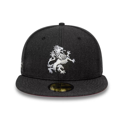 Pictured is this Gas Lamp Aston Villa FC 59FIFTY Fitted cap in black. 5