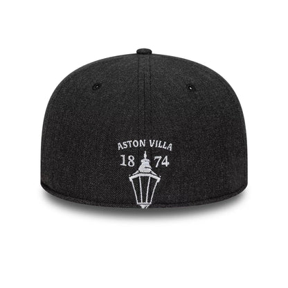 Pictured is this Gas Lamp Aston Villa FC 59FIFTY Fitted cap in black. 4