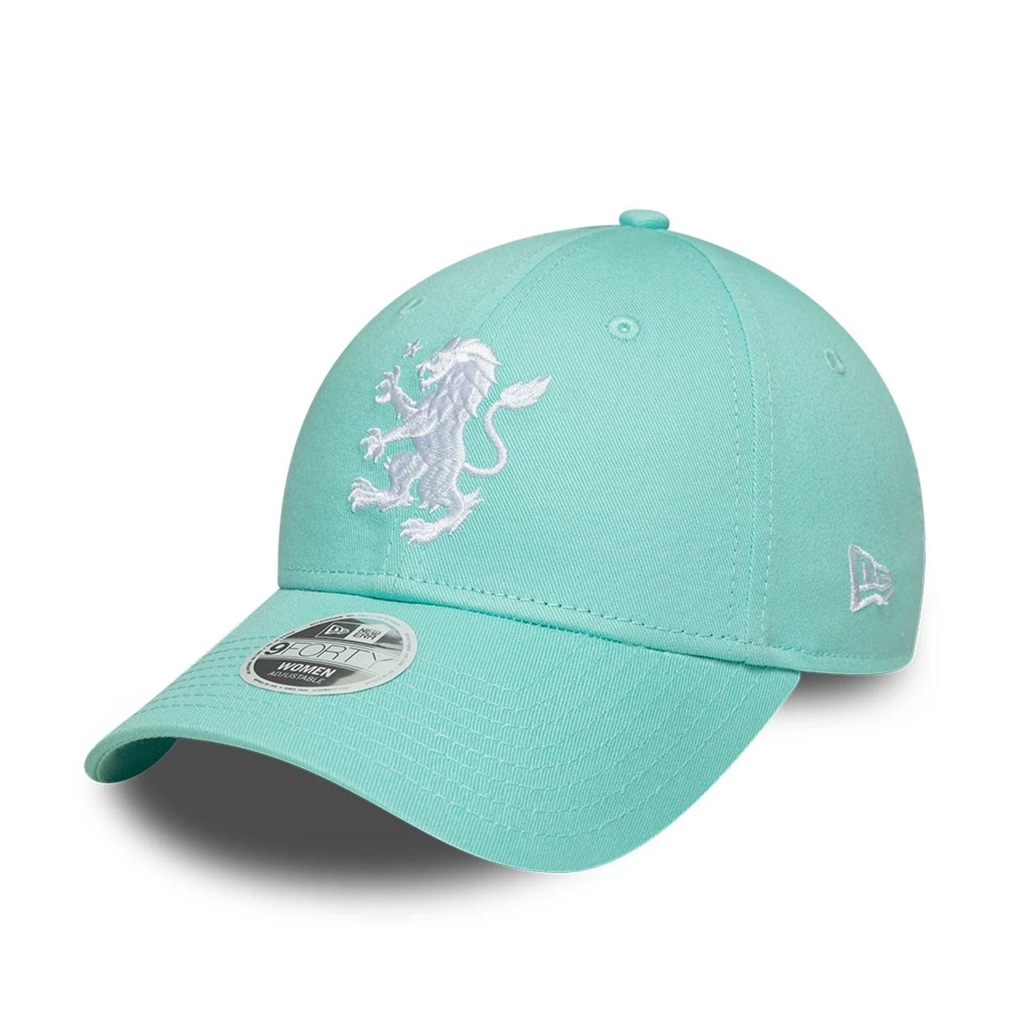 Pictured is this Womens Aston Villa FC 9FORTY cap in turquoise. 1