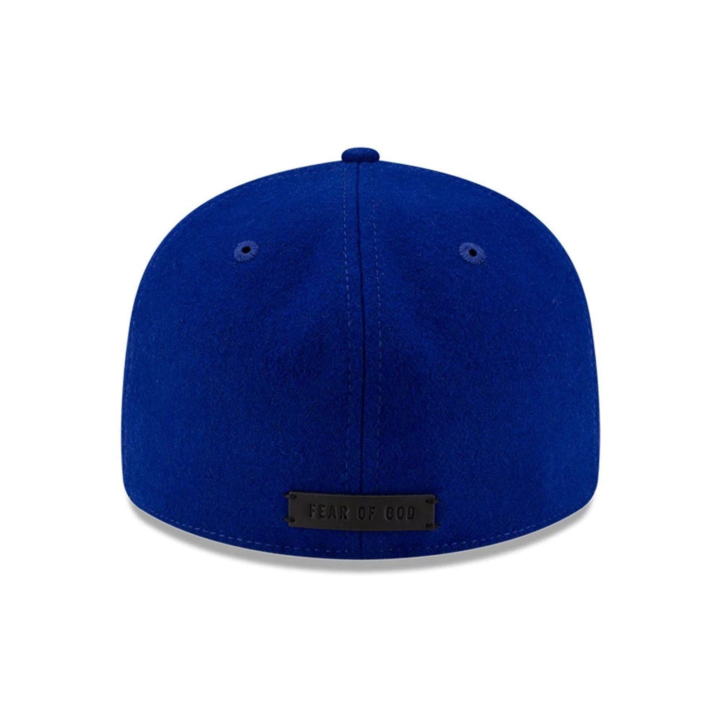 Pictured is this FOG X MLB LA Dodgers Retro Crown 59FIFTY Fitted cap in dark blue. 5