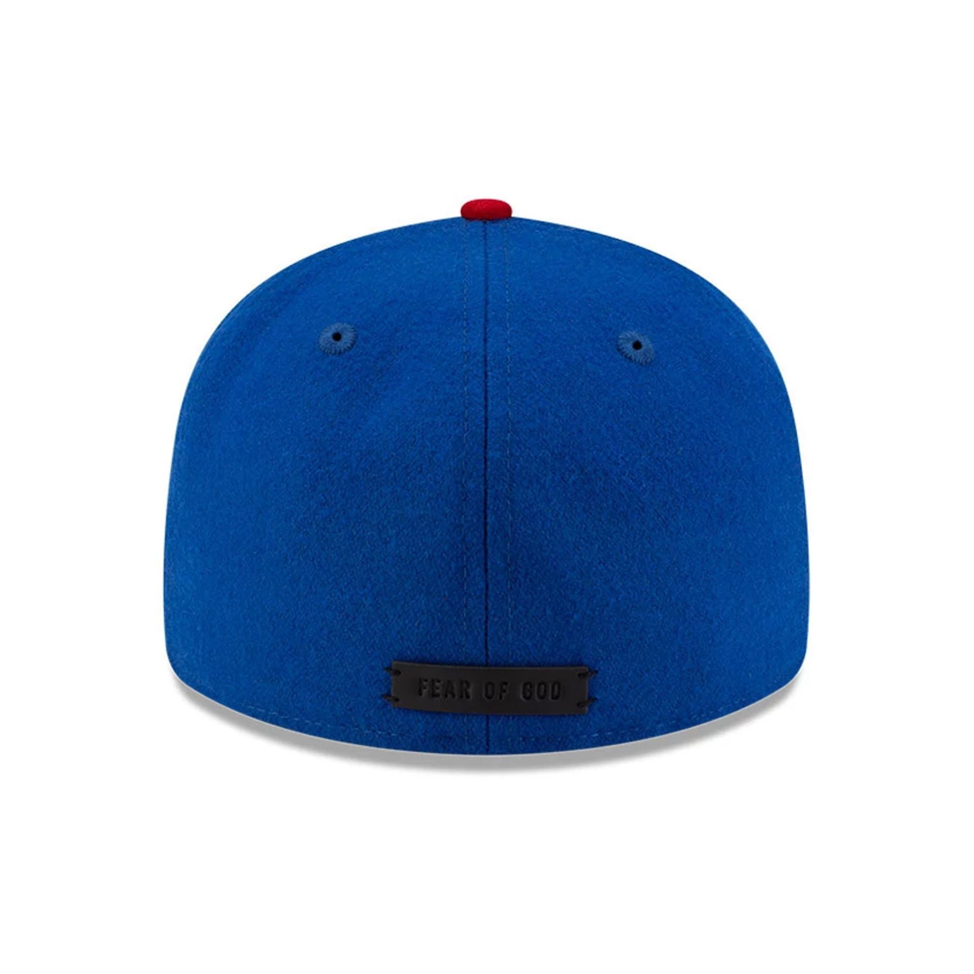 Pictured is this FOG X MLB Chicago Cubs Retro Crown 59FIFTY Fitted cap in blue. 5
