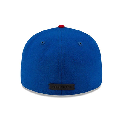 Pictured is this FOG X MLB Chicago Cubs Retro Crown 59FIFTY Fitted cap in blue. 5