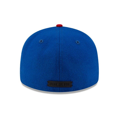 Pictured is this FOG X MLB Chicago Cubs Retro Crown 59FIFTY Fitted cap in blue. 5