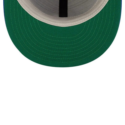 Pictured is this FOG X MLB Chicago Cubs Retro Crown 59FIFTY Fitted cap in blue. 2