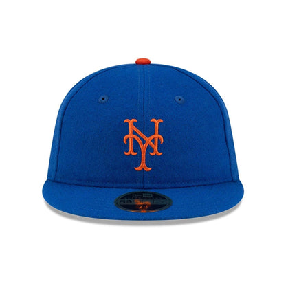 Pictured is this FOG X MLB New York Mets Retro Crown 59FIFTY Fitted cap in blue. 3