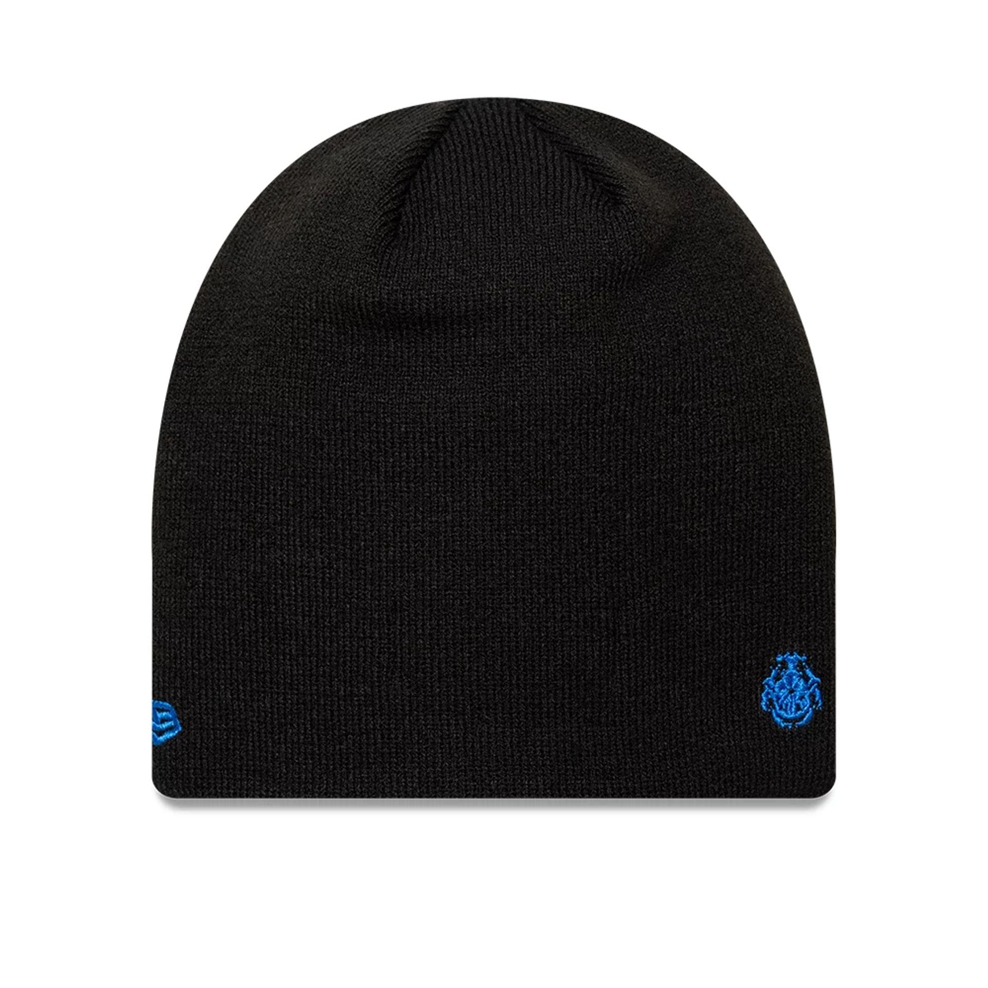 Pictured is this EDWIN x New Era Skull Knit Beanie hat in black. 2