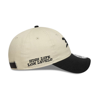 Pictured is this EDWIN x New Era 9TWENTY cap in Cream & Black. 5