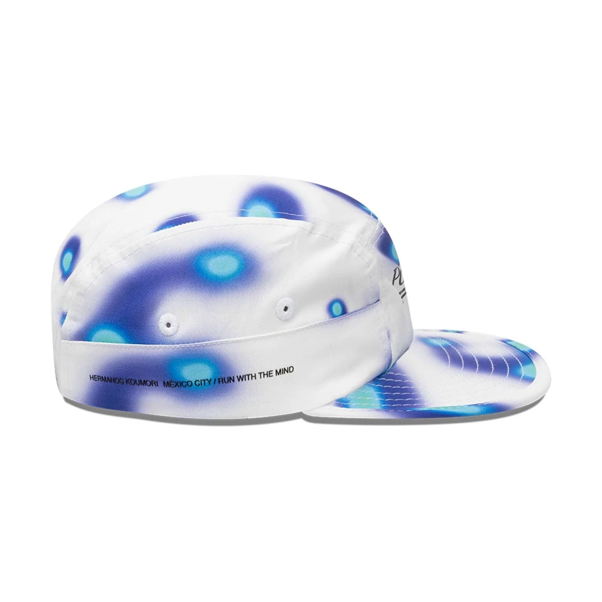Pictured is this Hermanos Koumori x New Era Camper cap in white. 5