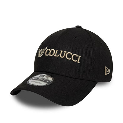 Pictured is this Colucci X New Era 9FORTY cap in black. 1