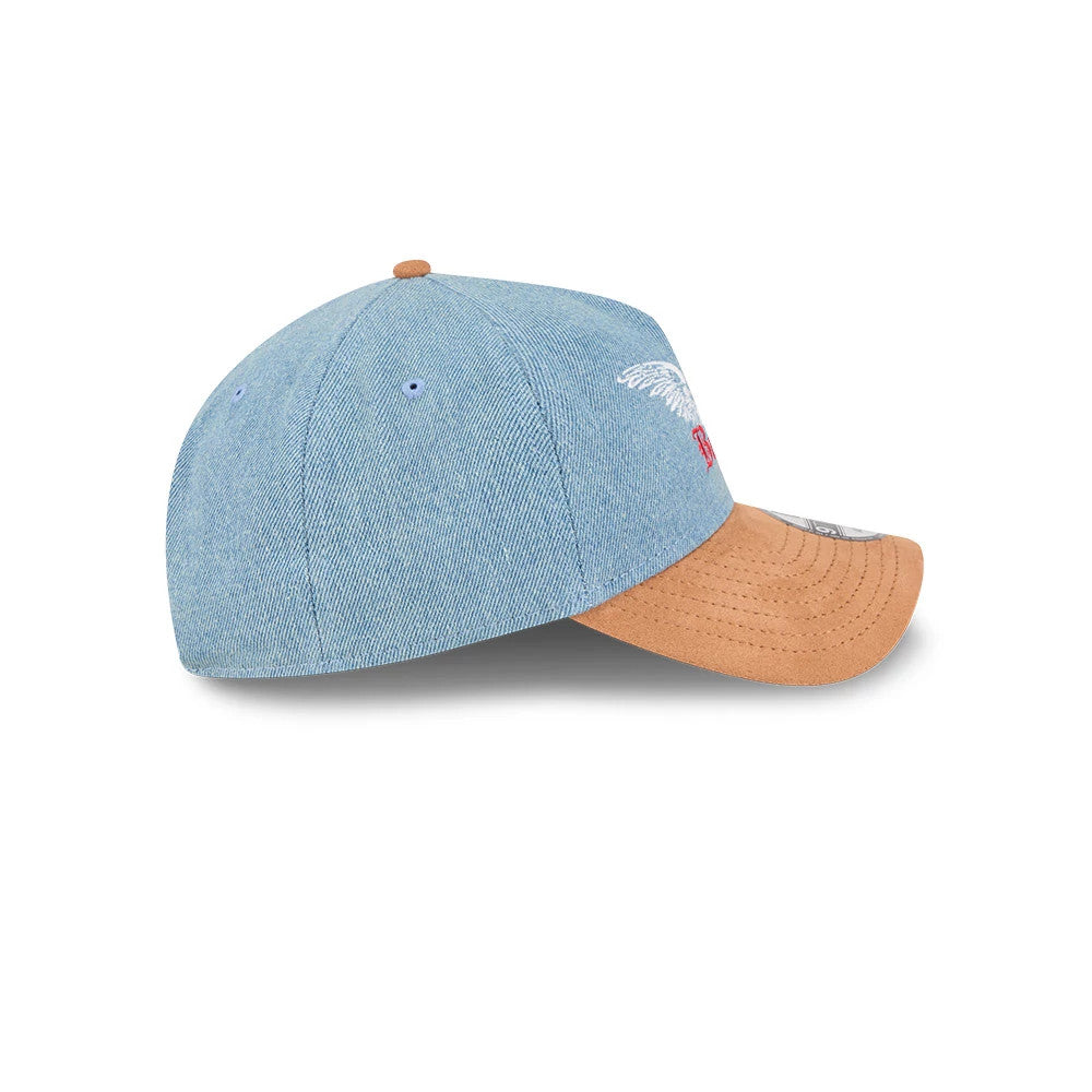 Pictured is this New Era Be Mine 9TWENTY A-Frame cap in Blue. 6