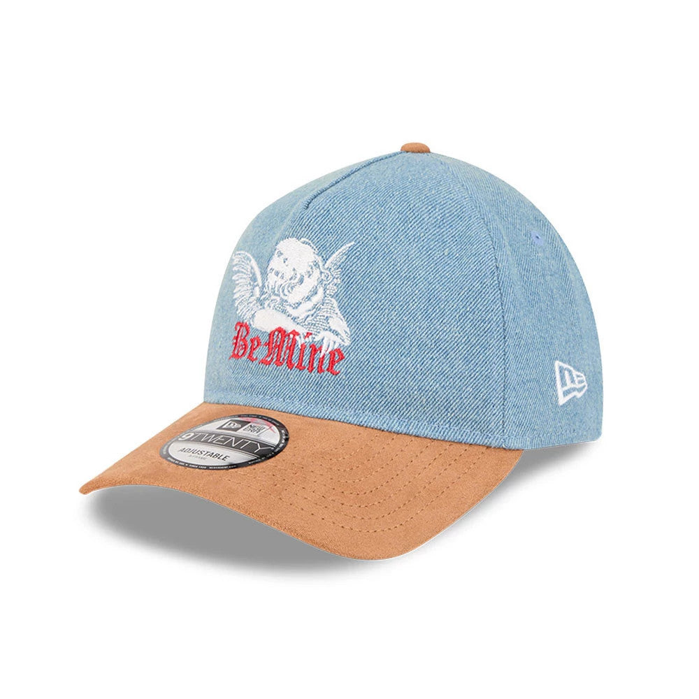 Pictured is this New Era Be Mine 9TWENTY A-Frame cap in Blue. 1
