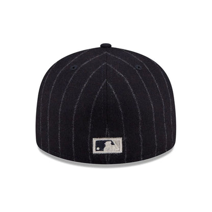 Pictured is this MLB X Moon Toronto Blue Jays 59FIFTY Fitted cap in Navy. 7