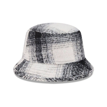 Pictured is this New Era Bucket hat in White & Black Plaid. 5