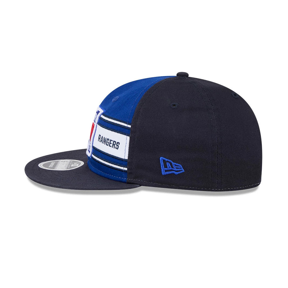 Pictured is this NHL Team Stripes New York Rangers Retro Crown 9FIFTY cap in blue. 5