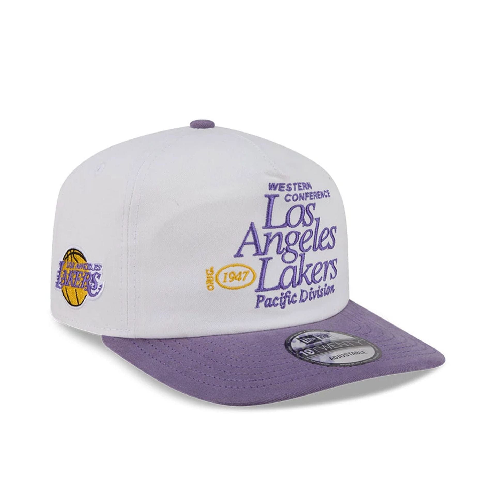 Pictured is this NBA Conference LA Lakers 19TWENTY cap in White. 1