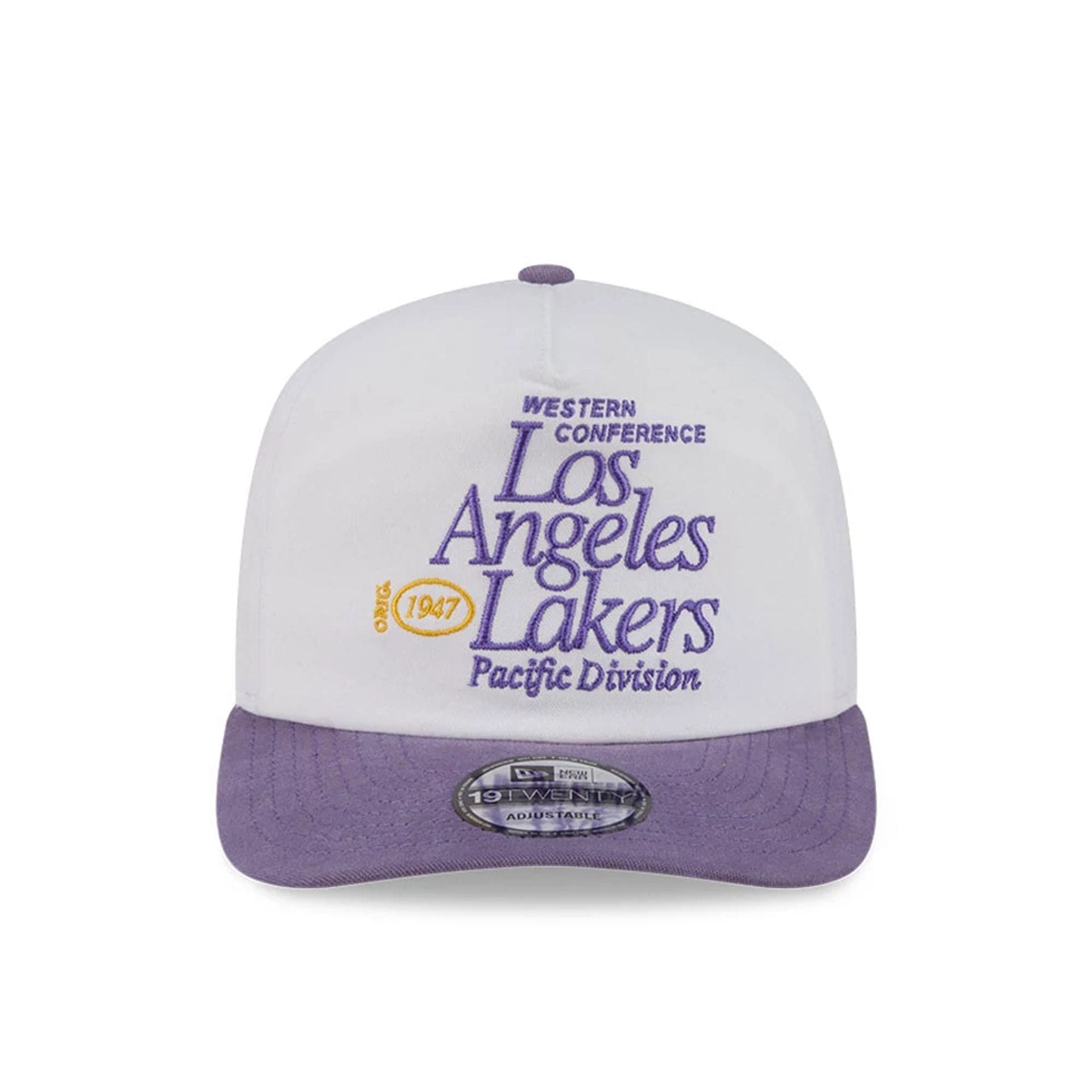 Pictured is this NBA Conference LA Lakers 19TWENTY cap in White. 3