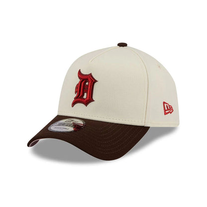 Pictured is this MLB City Script Detroit Tigers 9FORTY A-Frame cap in Cream. 4