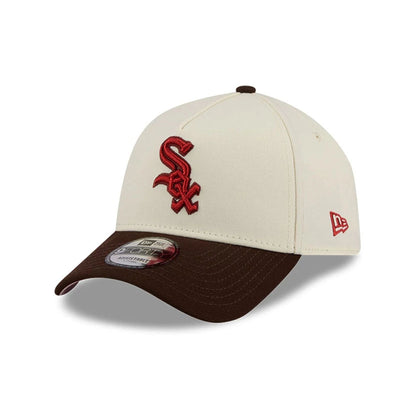 Pictured is this MLB City Script Chicago White Sox 9FORTY A-Frame cap in Cream. 4