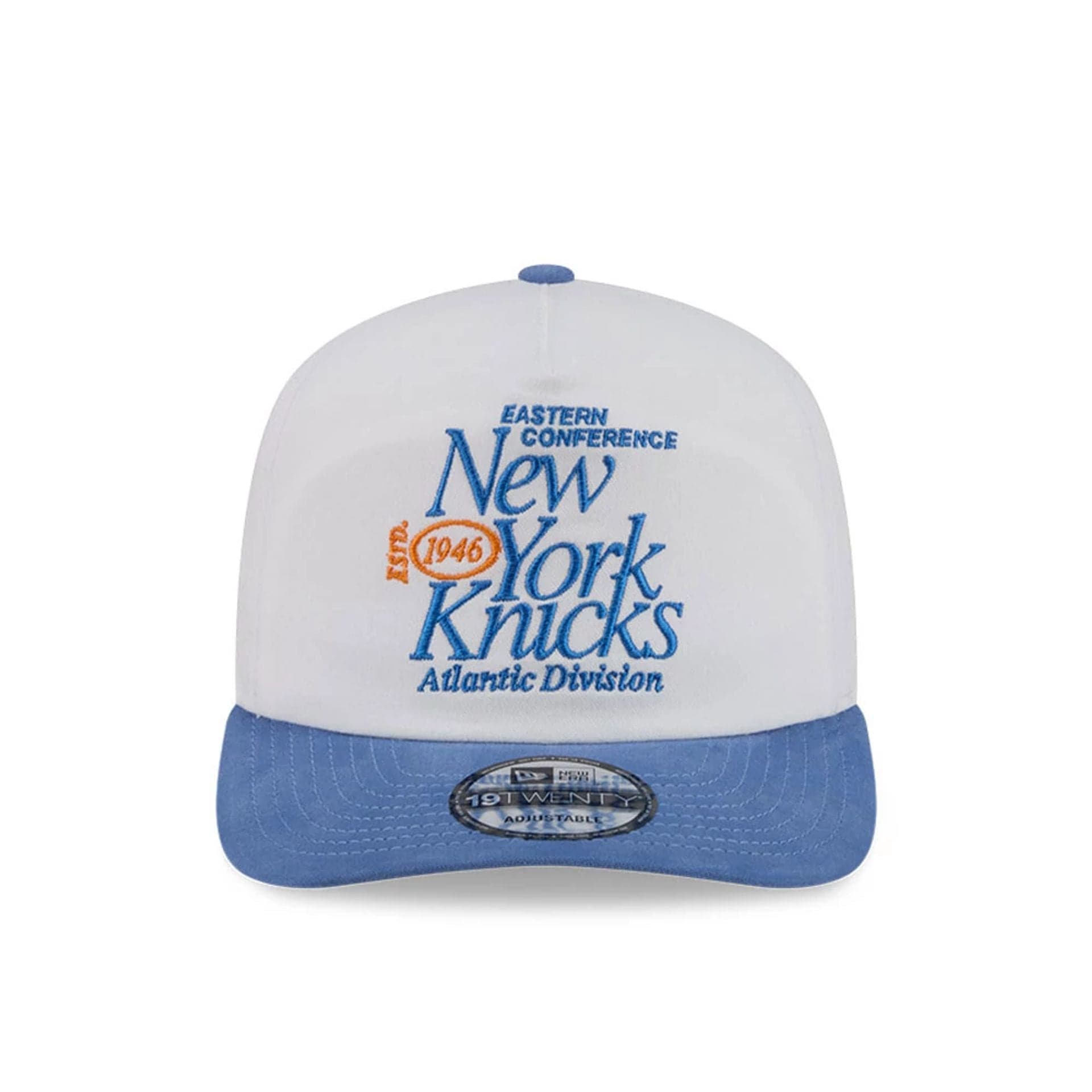 Pictured is this NBA Conference New York Knicks 19TWENTY cap in White. 3