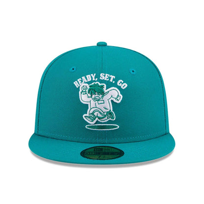 Pictured is this Netflix Squid Game 59FIFTY Fitted cap in green. 3
