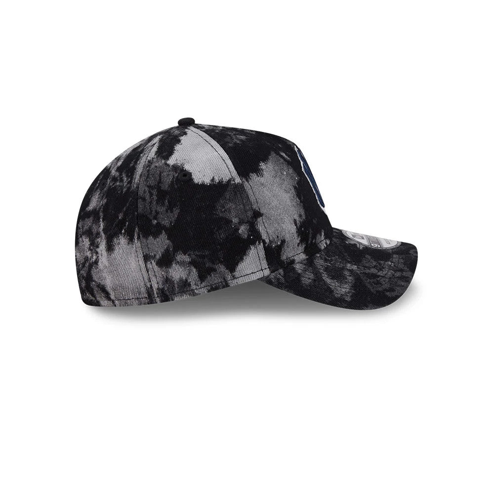 Pictured is this MLB Bleached Denim New York Yankees 9TWENTY A-Frame cap in black. 5