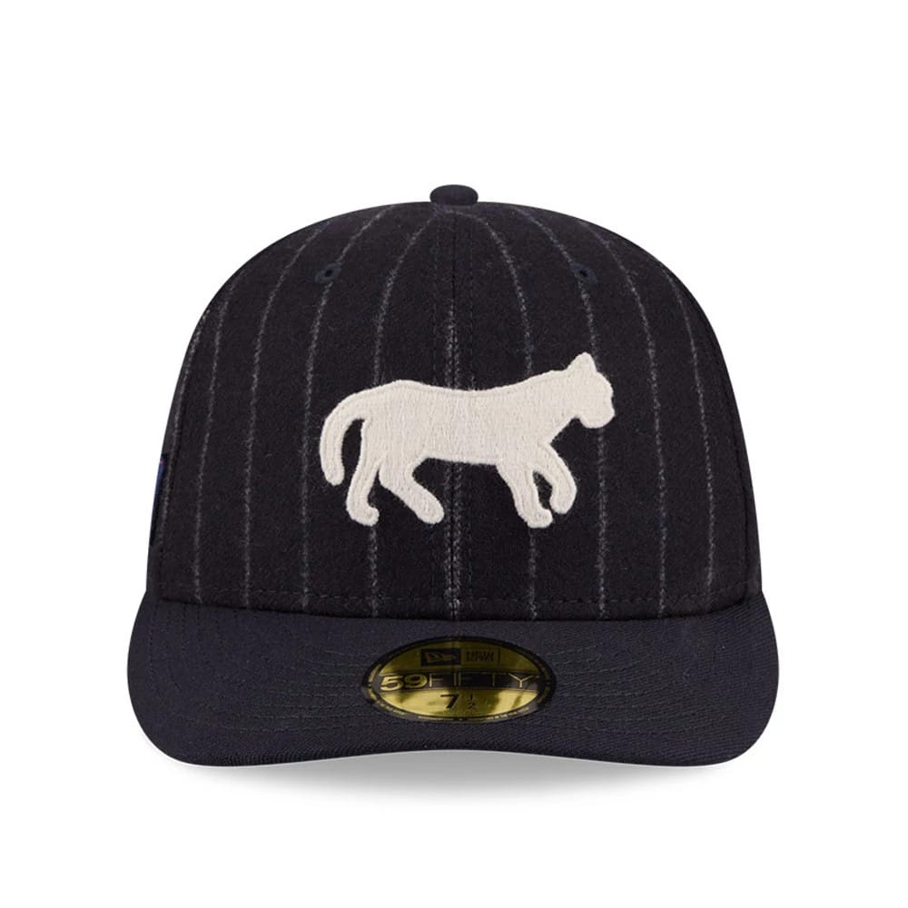 Pictured is this MLB X Moon Detroit Tigers 59FIFTY Fitted cap in Navy. 3