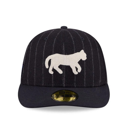 Pictured is this MLB X Moon Detroit Tigers 59FIFTY Fitted cap in Navy. 3