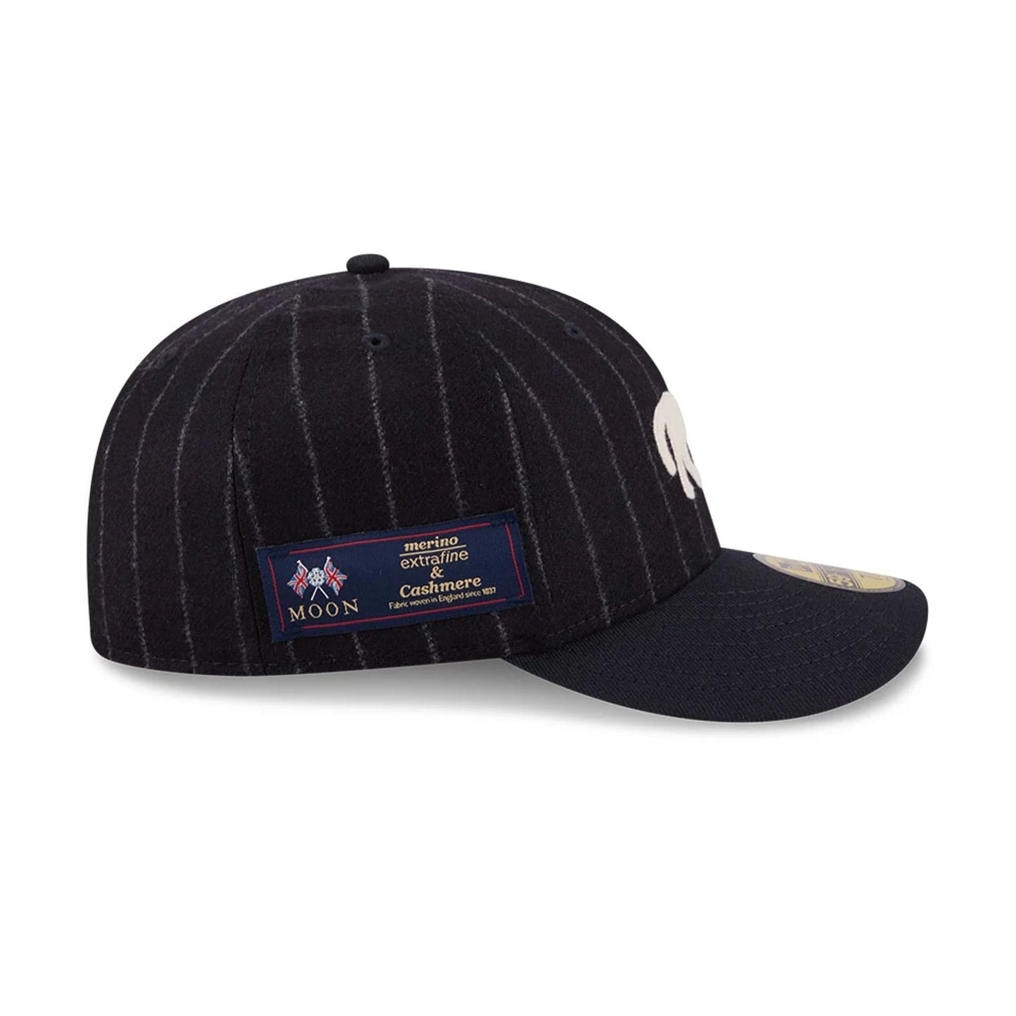 Pictured is this MLB X Moon Detroit Tigers 59FIFTY Fitted cap in Navy. 5