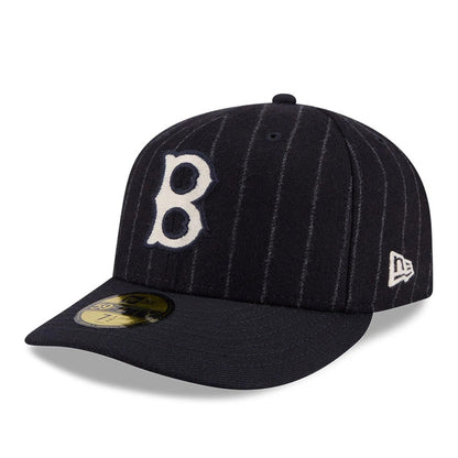 Pictured is this MLB X Moon Boston Red Sox 59FIFTY Fitted cap in Navy. 4