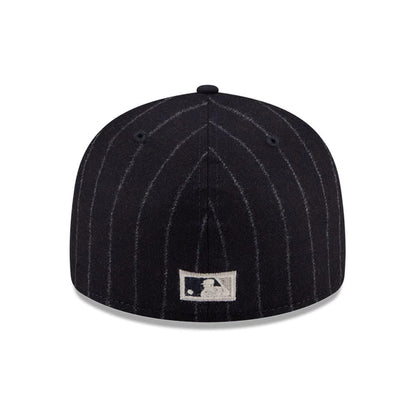 Pictured is this MLB X Moon Boston Red Sox 59FIFTY Fitted cap in Navy. 7
