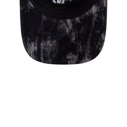 Pictured is this MLB Bleached Denim Chicago White Sox 9TWENTY A-Frame cap in black. 7
