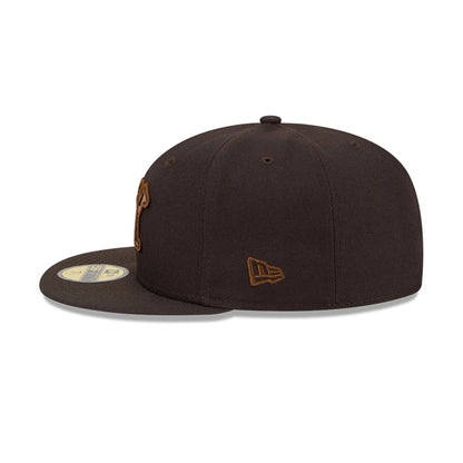 Pictured is this MLB Negro League New York Black Yankees 59FIFTY Fitted cap in dark brown. 7