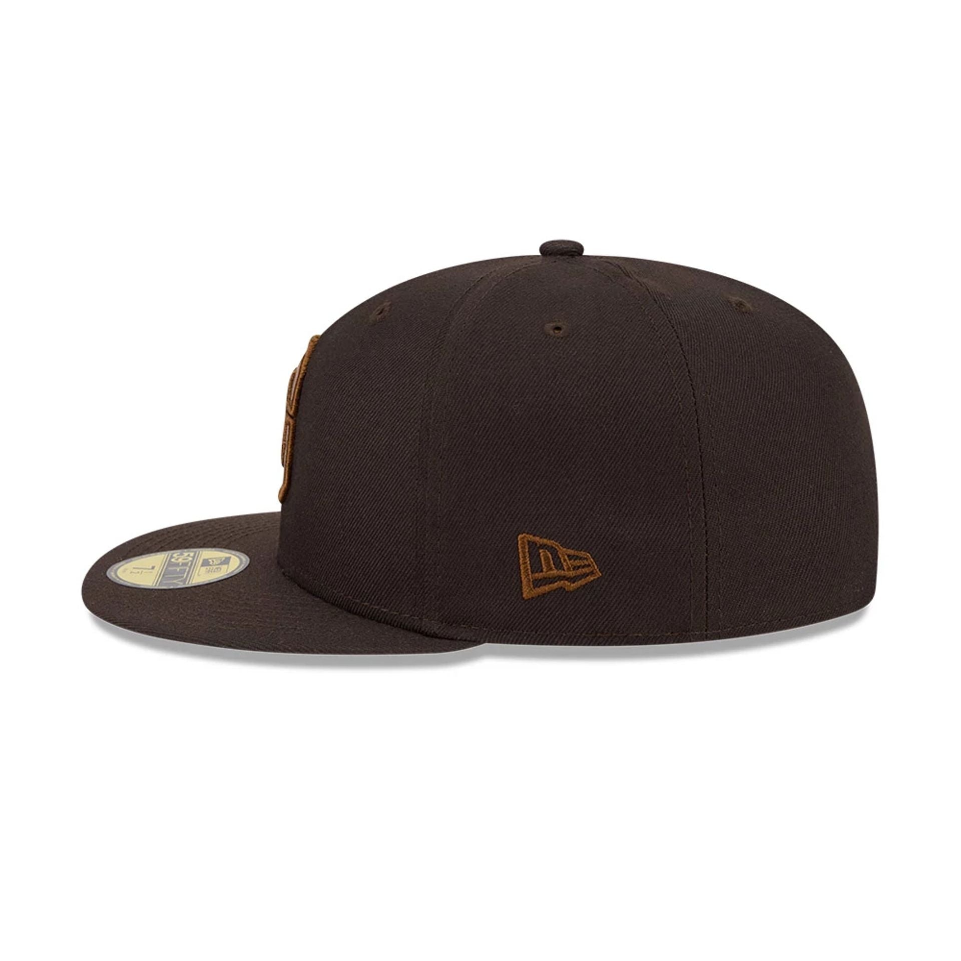 Pictured is this MLB Negro League Homestead Grays 59FIFTY Fitted cap in dark brown. 7