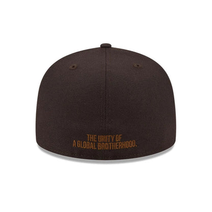 Pictured is this MLB Negro League Homestead Grays 59FIFTY Fitted cap in dark brown. 3