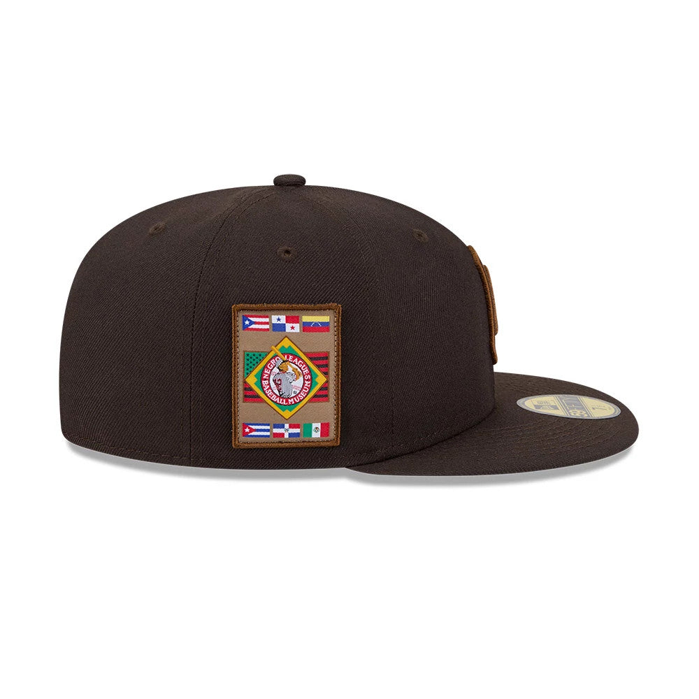 Pictured is this MLB Negro League Homestead Grays 59FIFTY Fitted cap in dark brown. 6