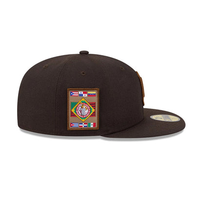 Pictured is this MLB Negro League Homestead Grays 59FIFTY Fitted cap in dark brown. 6