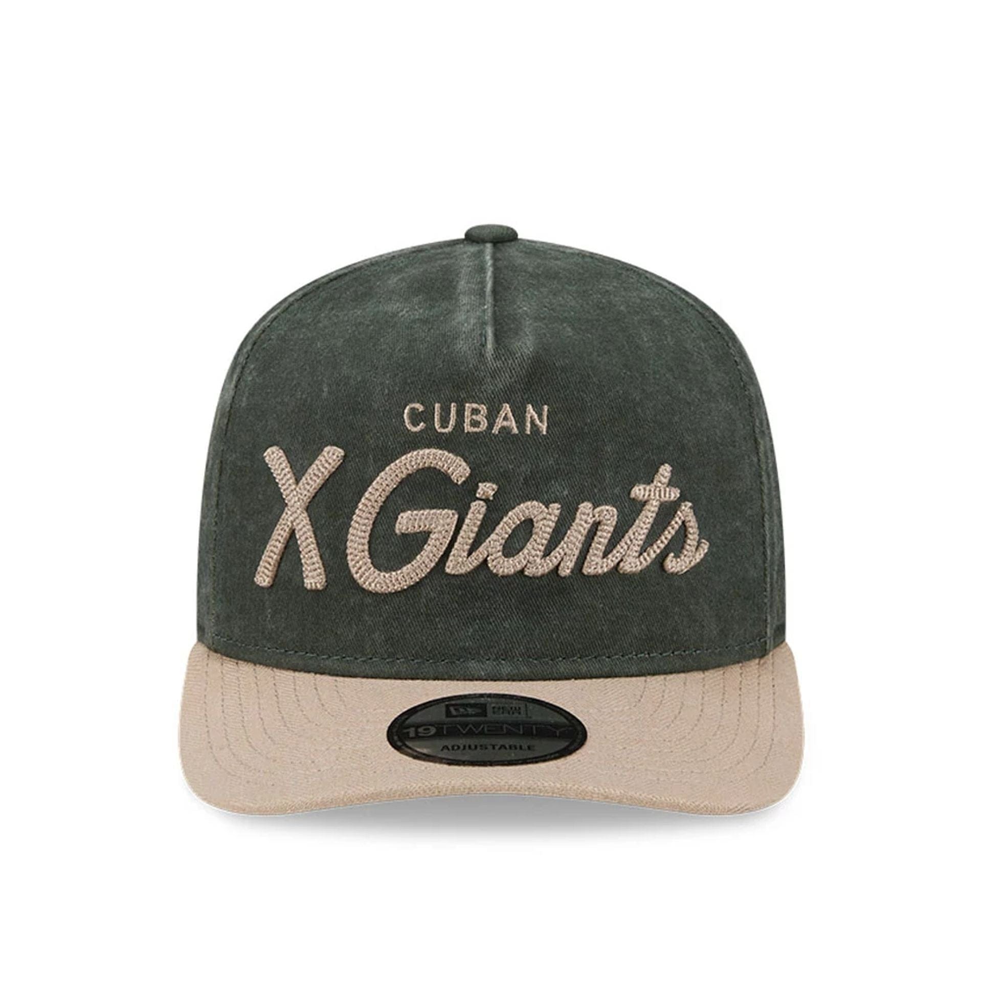 Pictured is this MLB Negro League Cuban X Giants 19TWENTY cap in dark green. 3