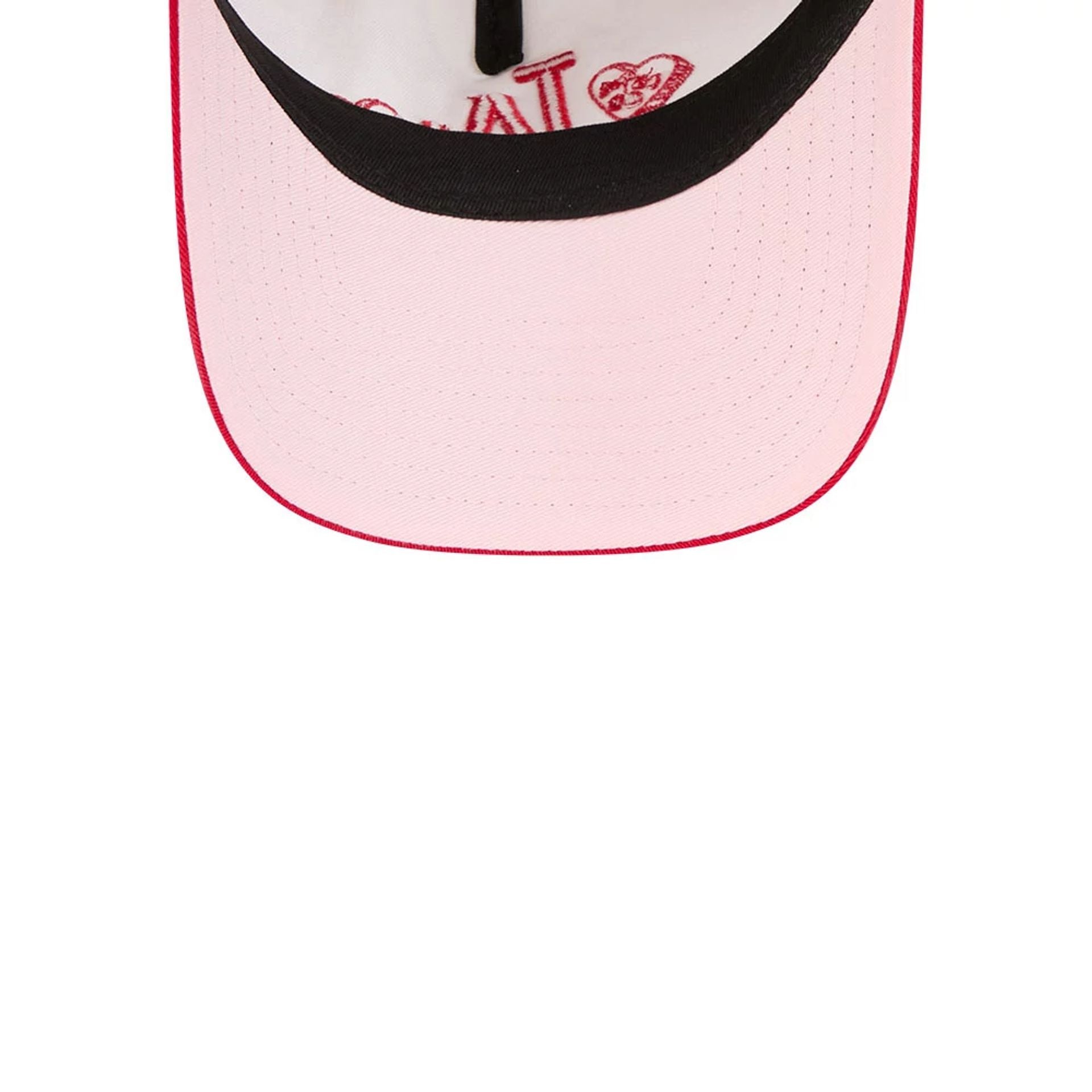 Pictured is this MLB Conversation Hearts LA Dodgers 9TWENTY A-Frame cap in red. 2