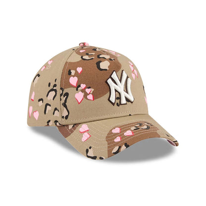 Pictured is this MLB Camo Hearts New York Yankees 9FORTY A-Frame cap in Desert Camo. 4