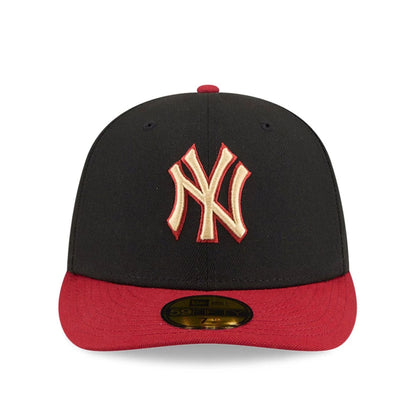 Pictured is this MLB Team Cards New York Yankees 59FIFTY Fitted cap in black. 3