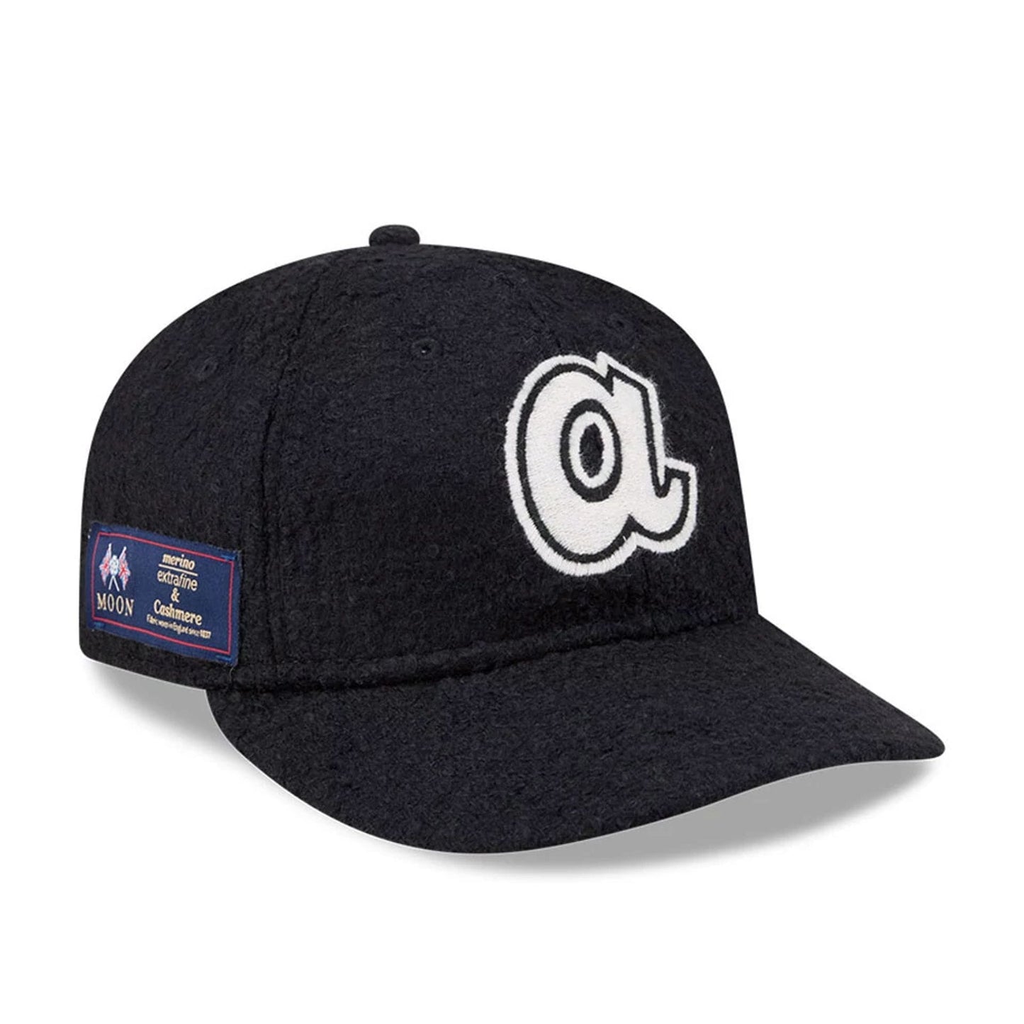 Pictured is this MLB X Moon Atlanta Braves Retro Crown 9FIFTY cap in navy. 1